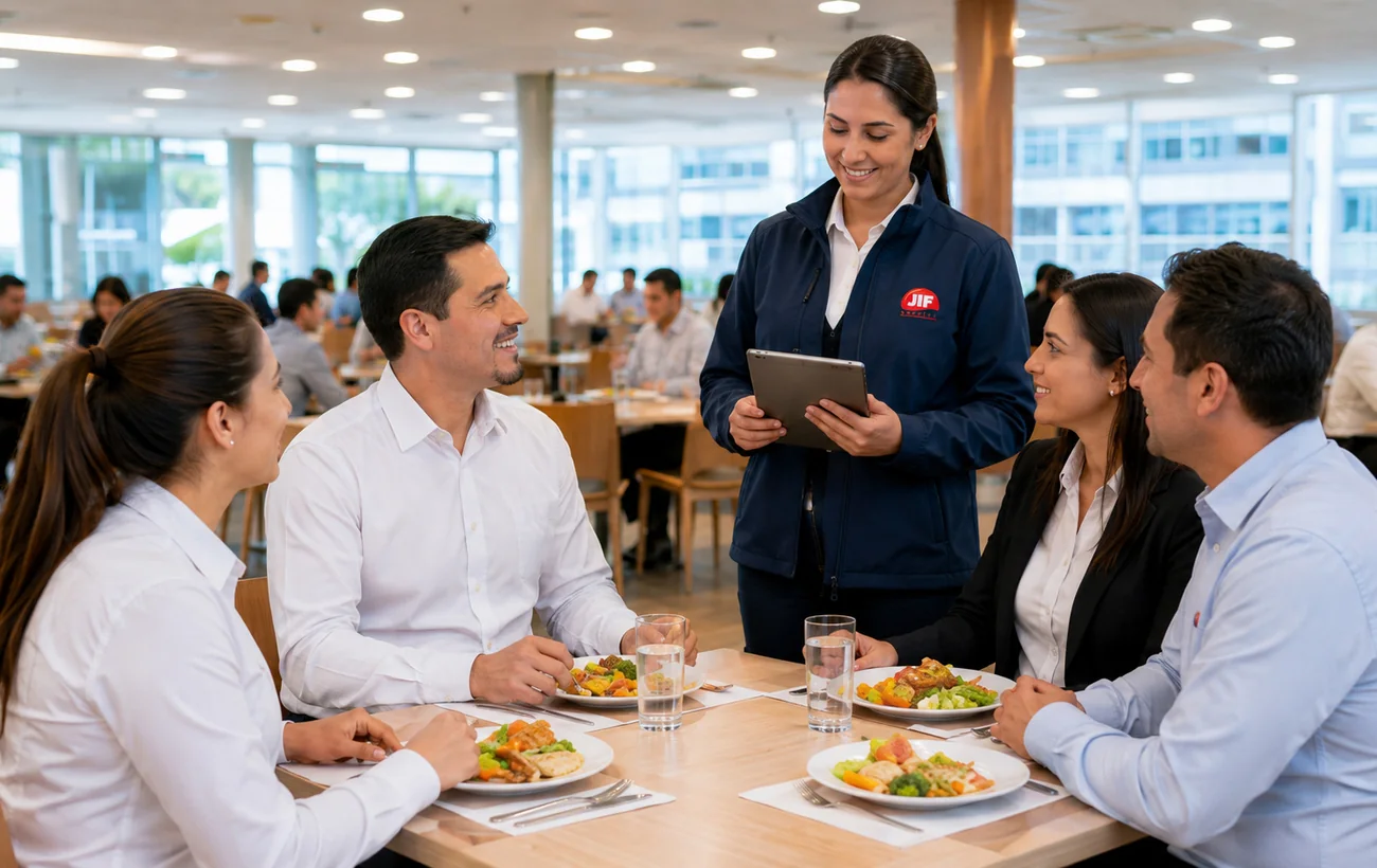Servicio de alimentación JIF para equipos de empresas